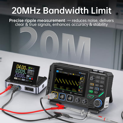 Fnirsi Oszilloskop 2D15P, 100 M Bandbreite Dual-Kanal 500 M