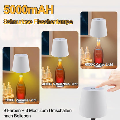 Funmo 4-in-1 LED Nachttischlampe mit Ladefunktion, 15W Touch Dimmbar mit Bluetooth Lautsprecher