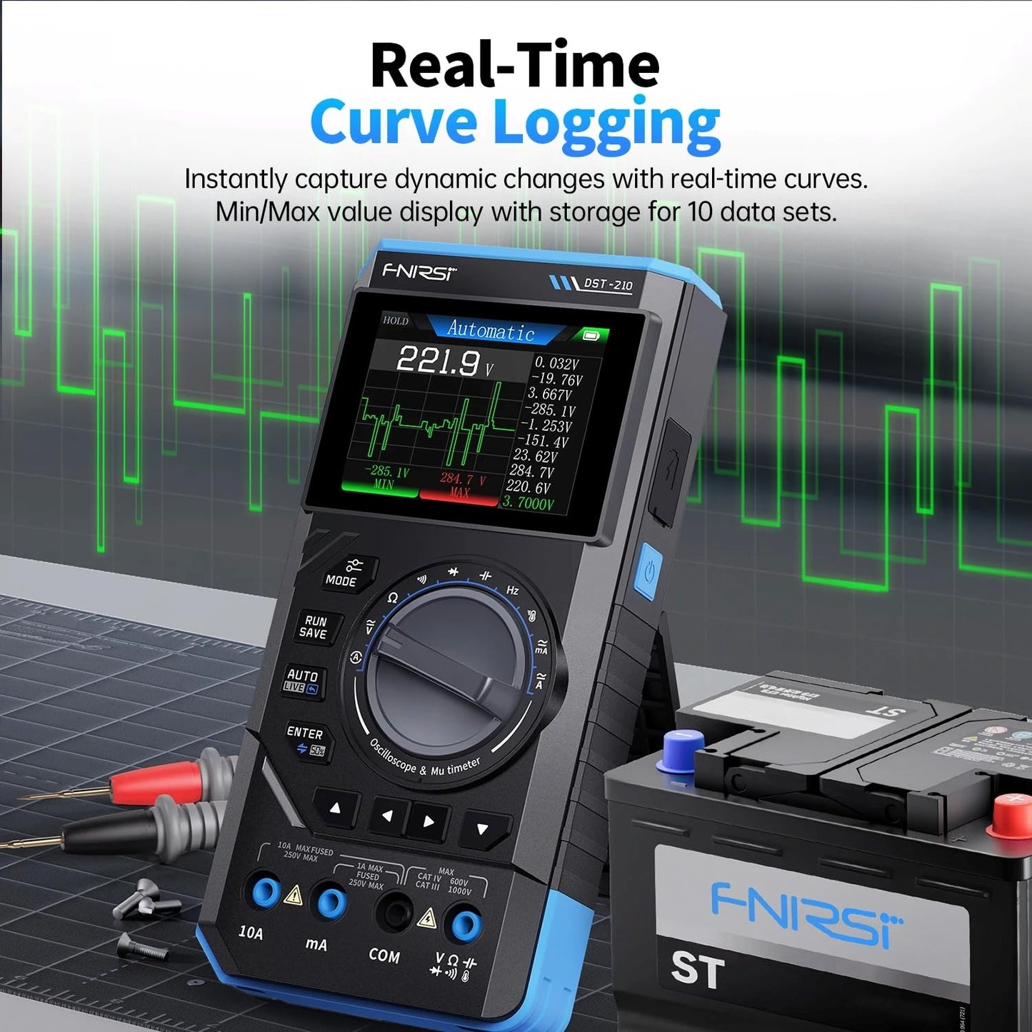 FNIRSI DST-210 und DST-201 3-in-1 Digitalmultimeter-Oszilloskop