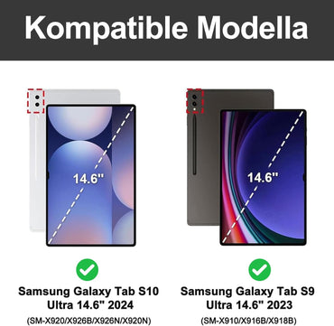 FOGARI Tastatur Hülle 14.6'', Schwarz für Samsung Galaxy Tab S10....