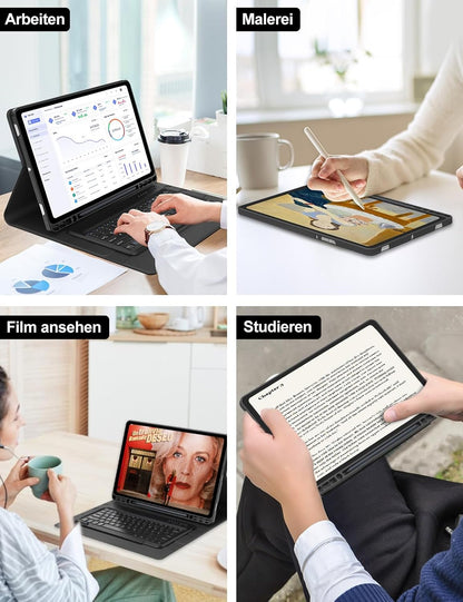 FOGARI Tastatur Hülle 14.6'', Schwarz für Samsung Galaxy Tab S10....