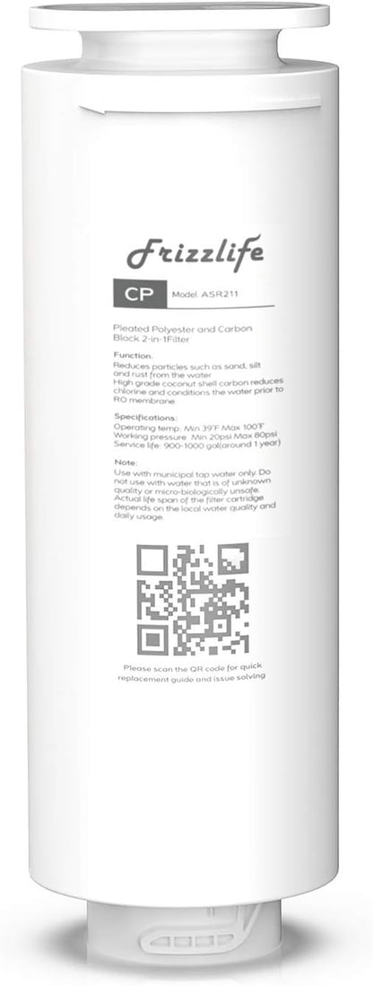 Frizzlife ASR211 Filterkartusche für PD600 Umkehrosmose-Filtersystem