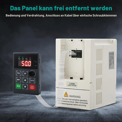 Frequenzumrichter 230V 400V 1-phasig 220V-Eingang 3-phasen 400V-Ausgang | 2.2KW