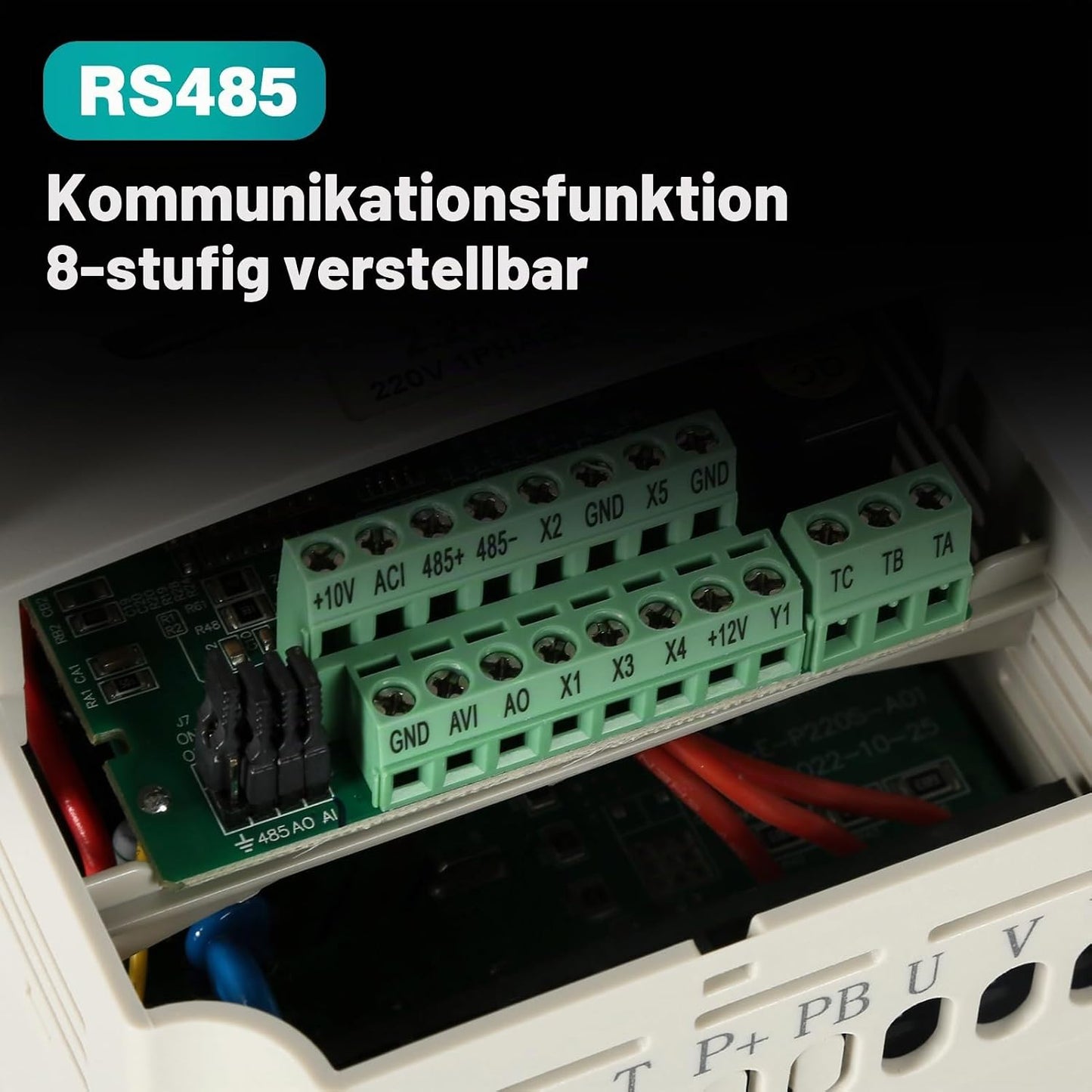 Frequenzumrichter 230V 400V 1-phasig 220V-Eingang 3-phasen 400V-Ausgang | 2.2KW