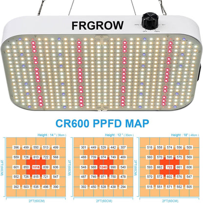 FRGROW  130 Watt LED Pflanzenlampe LED Grow Lampe 576 PSC LEDs [Energieklasse E]