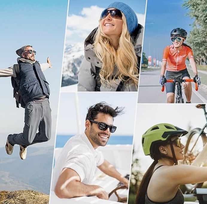 FREE SOLDIER Sportbrille Polaroid Sonnenbrille Herren Fahrradbrille 5 in 1 Taktische