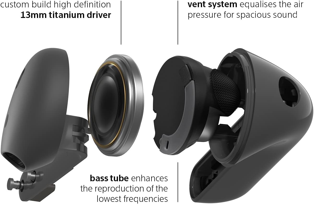 Écouteurs intra-auriculaires sans fil FREENOD pour iPhone, son de basses pures, Bluetooth, impression arrière