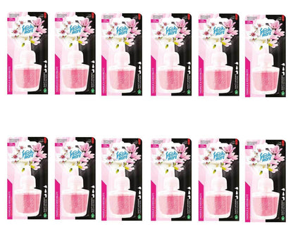 12x Fresh &amp; More Nachfüllflakons 19ml Magnolie&amp;Kirschblüte E-Duftstecker