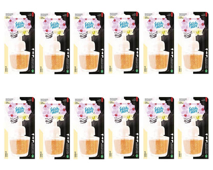12x Fresh &amp; More Nachfüllflakons 19ml Vanille E-Duftstecker