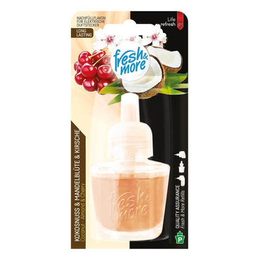 6x Fresh & More Nachfüllflakons 19 ml Kokosnuss&Mandelblüte  E-Duftstecker