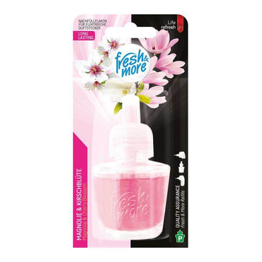 12x Fresh &amp; More Nachfüllflakons 19ml Magnolie&amp;Kirschblüte E-Duftstecker
