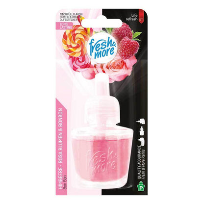 12x Fresh & More Nachfüllflakons 19ml Magic Himbeere-Rose Blumen&Bonbon Für E-Duftstecker