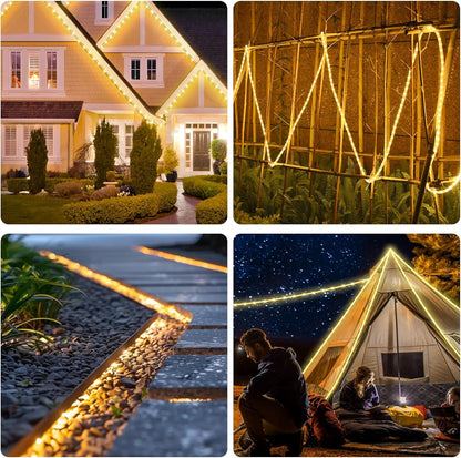 Forever Speed 50M LED Lichterschlauch Außen WarmWeiß mit 6 Modi Helligkeit Dimmbar Timer,1800 LEDs
