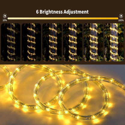 Forever Speed 50M LED Lichterschlauch Außen WarmWeiß mit 6 Modi Helligkeit Dimmbar Timer,1800 LEDs