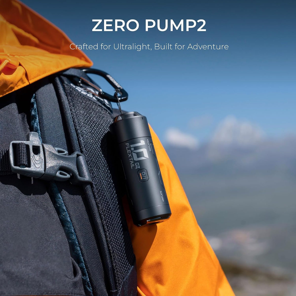 FLEXTAILGEAR Zero Pump 2 Ultra-Mini Luftpumpe für aufblasbare Gegenstände