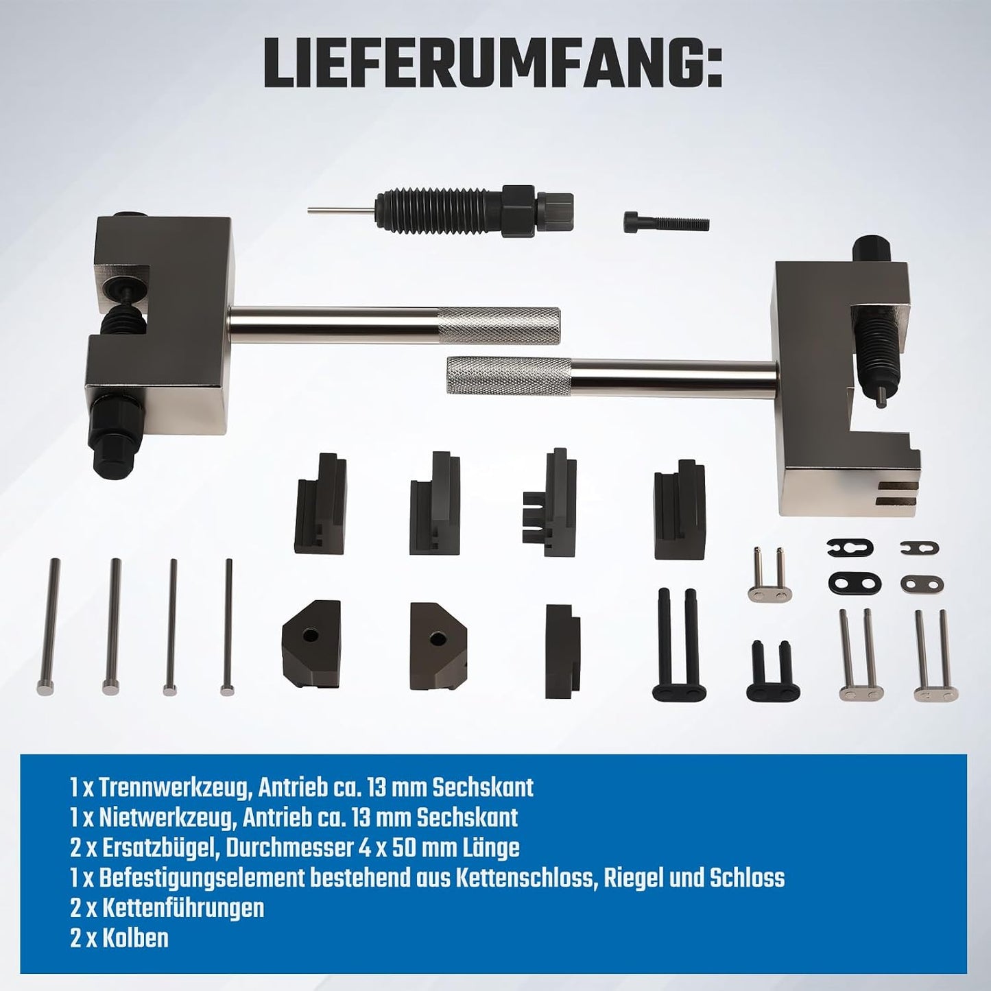 Steuerketten Nietgerät, Motorsteuerkette Entfernung Ausbau Montagewerkzeuge Kit,Nietwerkzeug