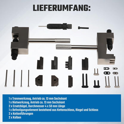 Steuerketten Nietgerät, Motorsteuerkette Entfernung Ausbau Montagewerkzeuge Kit,Nietwerkzeug