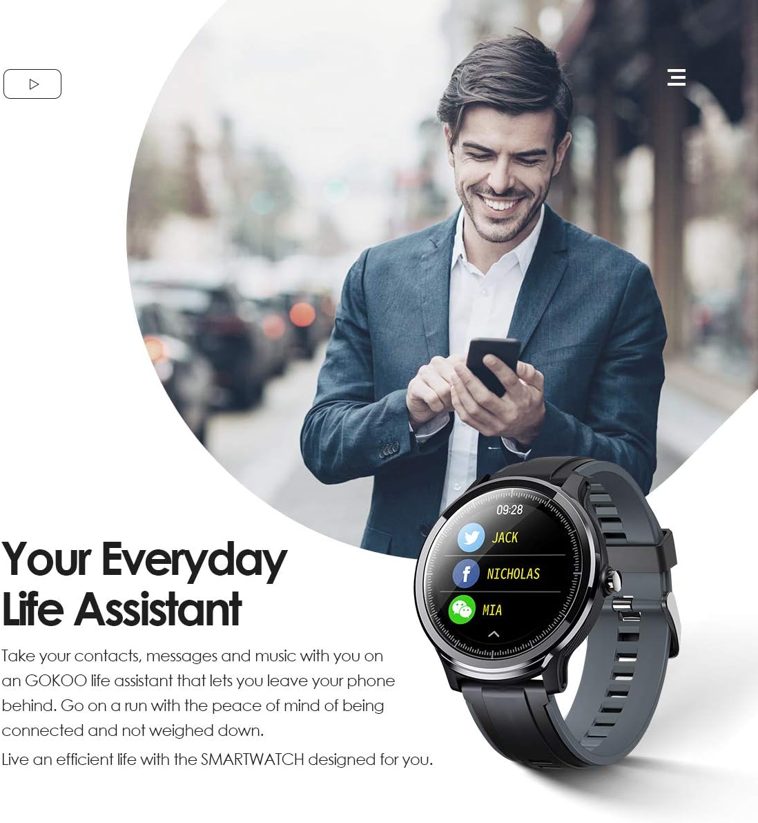 IP68 Wasserdichte Smart Watch HerrenFull Touch Pulsmesser Wetter Sport Fitness Tracker SN80 SmartWatch für Damen