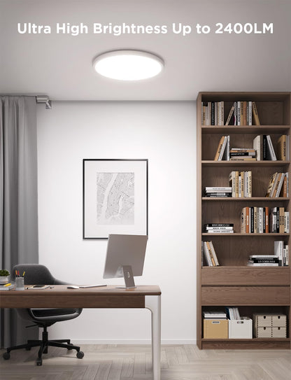 Govee Intelligente Deckenleuchte, RGBIC LED-Deckenleuchte, 2400 lm,16 Millionen DIY-Farben