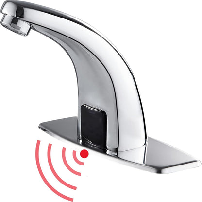 Gangang Bad Wasserhahn mit Sensor Infrarot Berührungsloser Waschtischarmatur