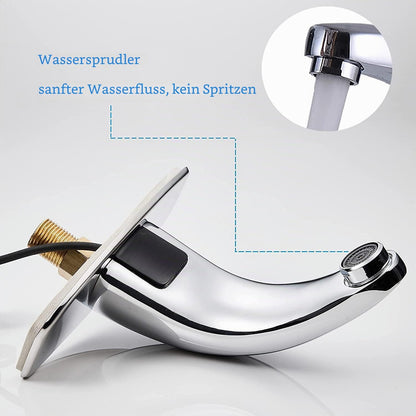 Gangang Bad Wasserhahn mit Sensor Infrarot Berührungsloser Waschtischarmatur