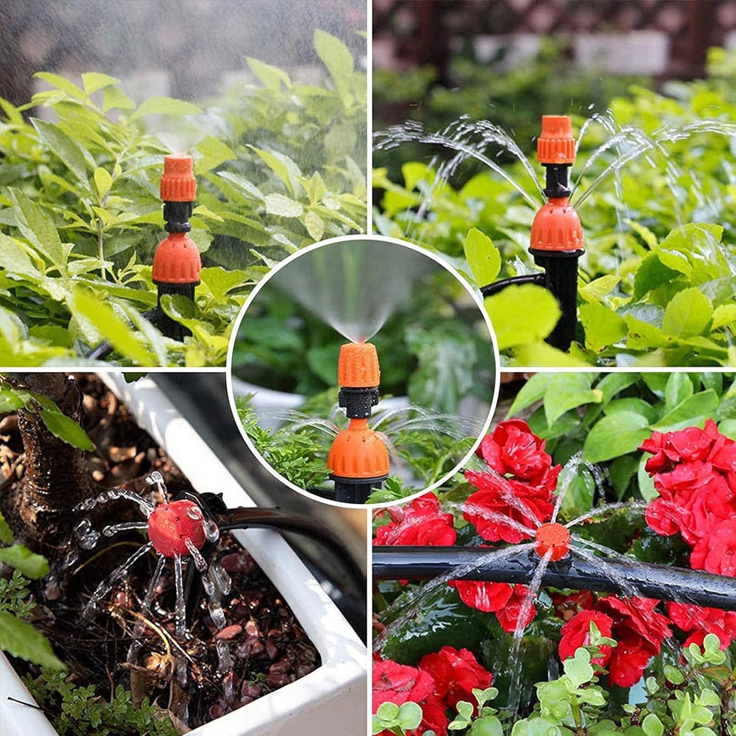149 PCS Garten Bewässerungssystem, 30m Garten Micro Drip Bewässerung Automatik Bewässerung Kit Schlauch Tröpfchenbewässerung DIY Gartenbewässerung für Landschaft,Flower Bed und Terrasse Pflanzen