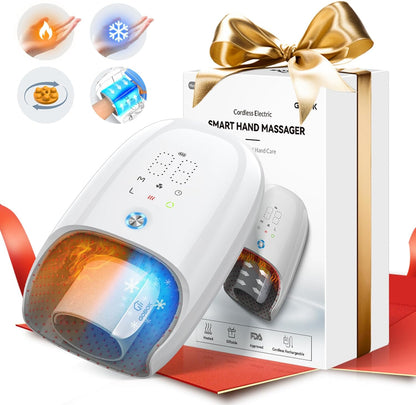 Handmassagegeräte Elektrische, Kabelloses mit Wärmefunktion,(Weiß)
