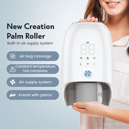 Handmassagegeräte Elektrische, Kabelloses mit Wärmefunktion,(Weiß)