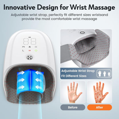 Handmassagegeräte Elektrische, Kabelloses mit Wärmefunktion,(Weiß)