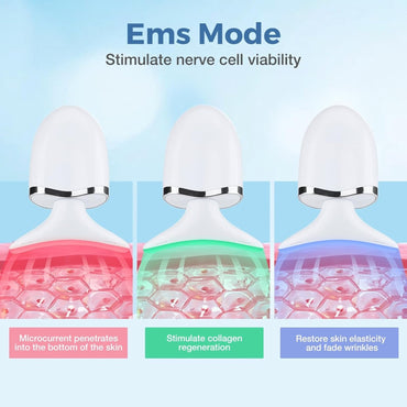 Elektrisches Gesichtsmassagegerät, Gesichtsstraffung,7-Modus,45 °C Hautstraffung,EMS-Massage,
