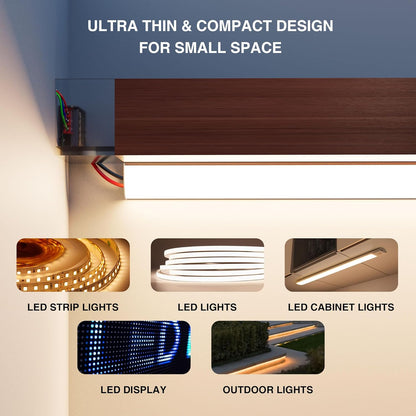 4 X GEEKLUX LED Netzteil Trafo 24v dimmbar 150W, Led Transformator 220 230 Volt  AC auf 24 Volt DC