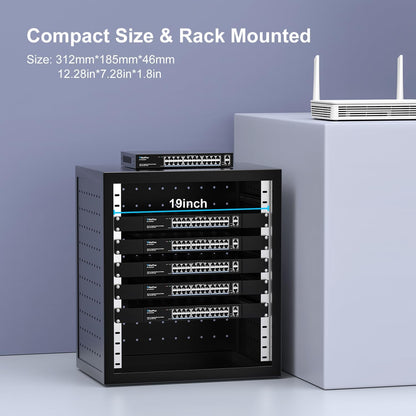Gigaplus 26 Port Gigabit PoE Switch with 24 Port PoE+ 1000Mbps,2x1000Mbps Uplink,