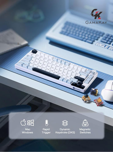 GK GAMAKAY TK75 HE Hall Effekt Tastatur Mechanische Tastatur  Bluetooth/2.4GHz