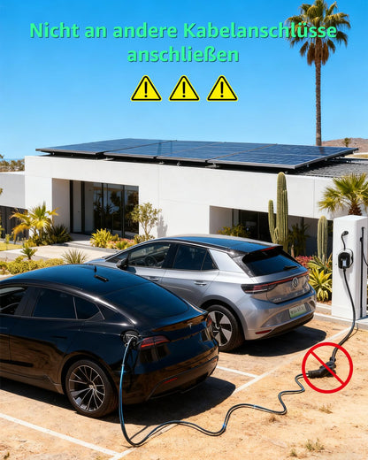 GONEO Typ 2 Ladekabel 22kW 4M, 3-Phasig 32A Mode 3 Schnellladekabel,IP54