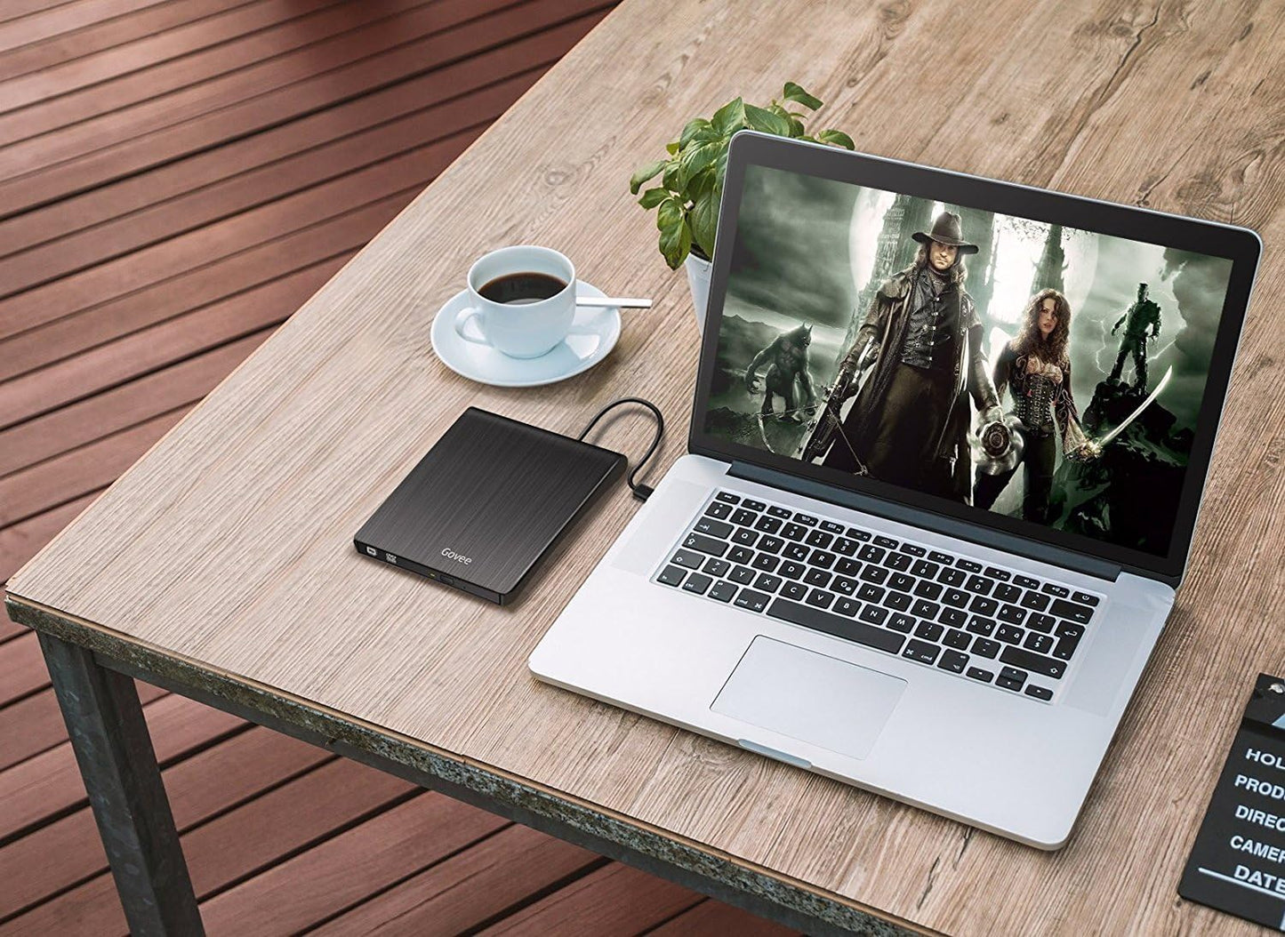 Lecteur de CD externe Govee, lecteur de DVD lent USB 3.0 pour Windows/Mac iOS