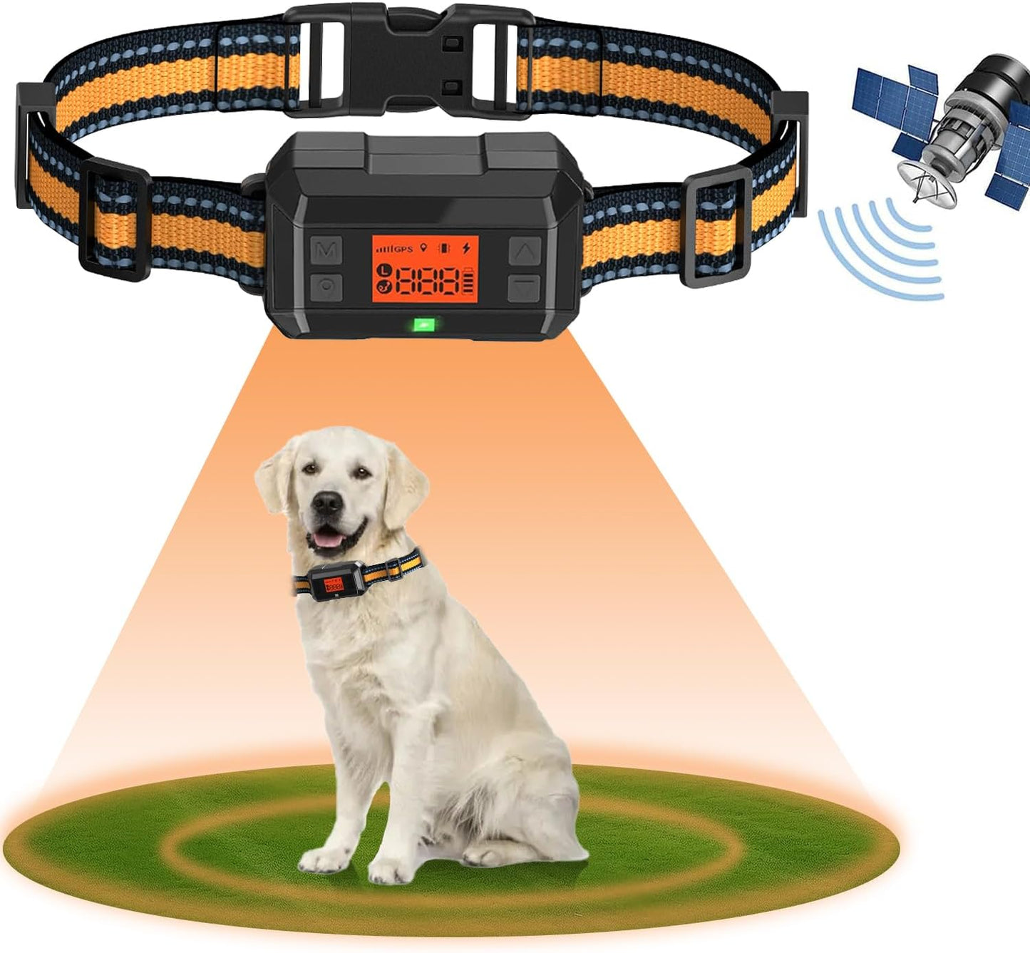 Bracelet GPS pour chien, 30–999 m, barre réglable, protection de vol améliorée, IPX7, étanche,
