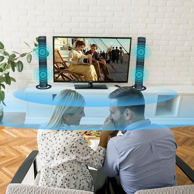 GarageRock Soundbar für TV Geräte, Teilbare 2-in-1 mit Automatischer Lautstärkeanpassung