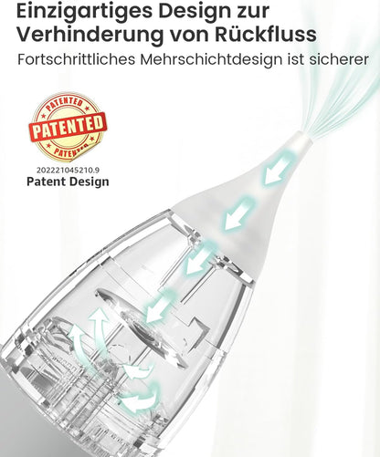 GROWNSY Nasensauger Baby Wiederaufladbar, Mit 3 Musik & Licht Funktion Grau