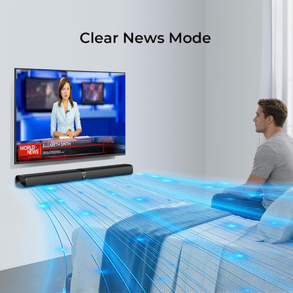 GarageRock Soundbar für TV Geräte, Teilbare 2-in-1 mit Automatischer Lautstärkeanpassung