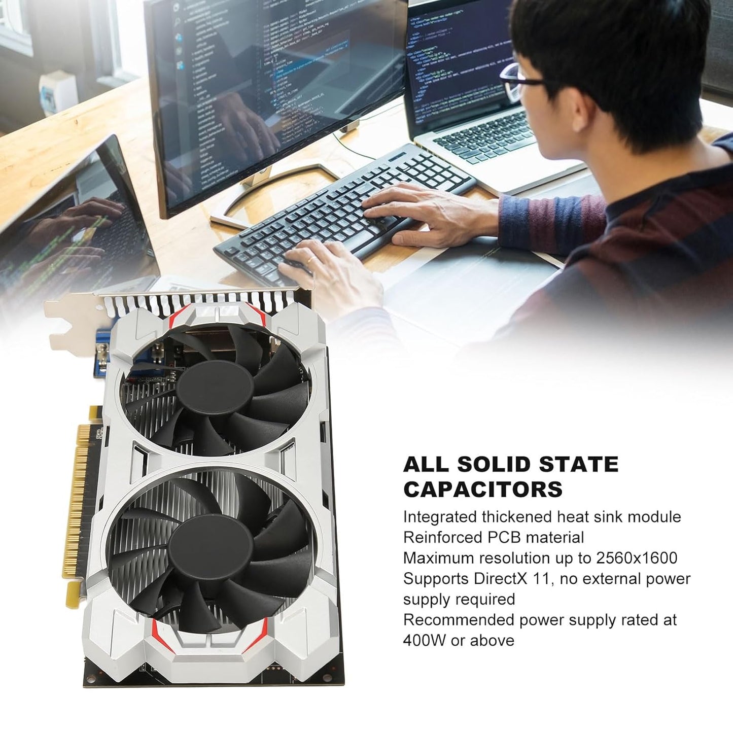 GTX1050Ti 4 GB Grafikkarte, DDR5, 128 Bit, PCI Express 2.0 16X, 850/3800 MHz,