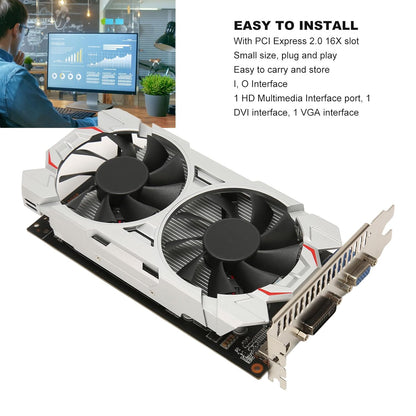 GTX1050Ti 4 GB Grafikkarte, DDR5, 128 Bit, PCI Express 2.0 16X, 850/3800 MHz,