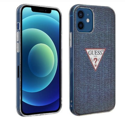 Guess Jeans Series Handyhülle für Apple iPhone 12 / 12 Pro – Dunkelblau