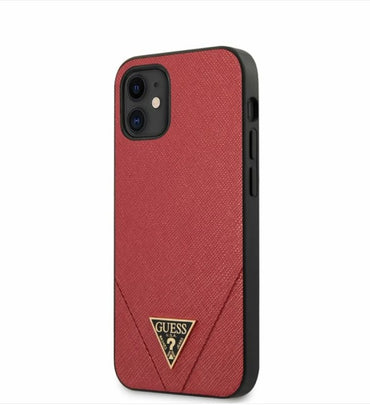 Guess Saffiano V - Case iPhone 12 Mini (red)