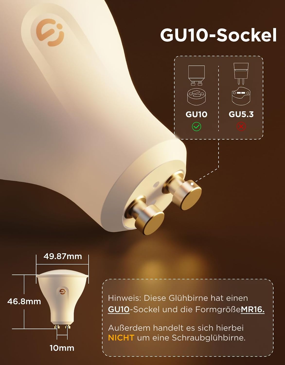 Govee Glühbirne GU10 LED RGBWW, Smarte Glühbirne 400LM WLAN(4 in pack)