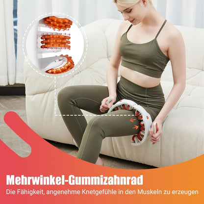 Gymerk Cellulite-Massagegerät, Cellulite-Roller avec abnehmbarem Griff pour Anti-Cellulite-Lymphdrainage, Lipödem-Cellulite-Massage Punisher Haut