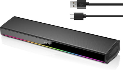 Havit Computer-Lautsprecher für Desktop-PC, Bluetooth 5.3 PC-Soundbar