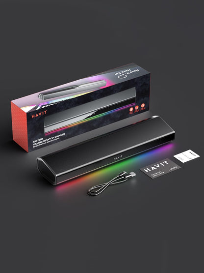 Havit Computer-Lautsprecher für Desktop-PC, Bluetooth 5.3 PC-Soundbar