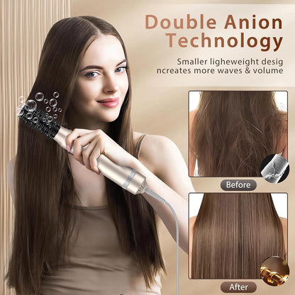 Hair Styler 5 in 1 Profi Haartrockner 1000 W, Luft-Lockenstab mit Negativ-Ionen-Technologie