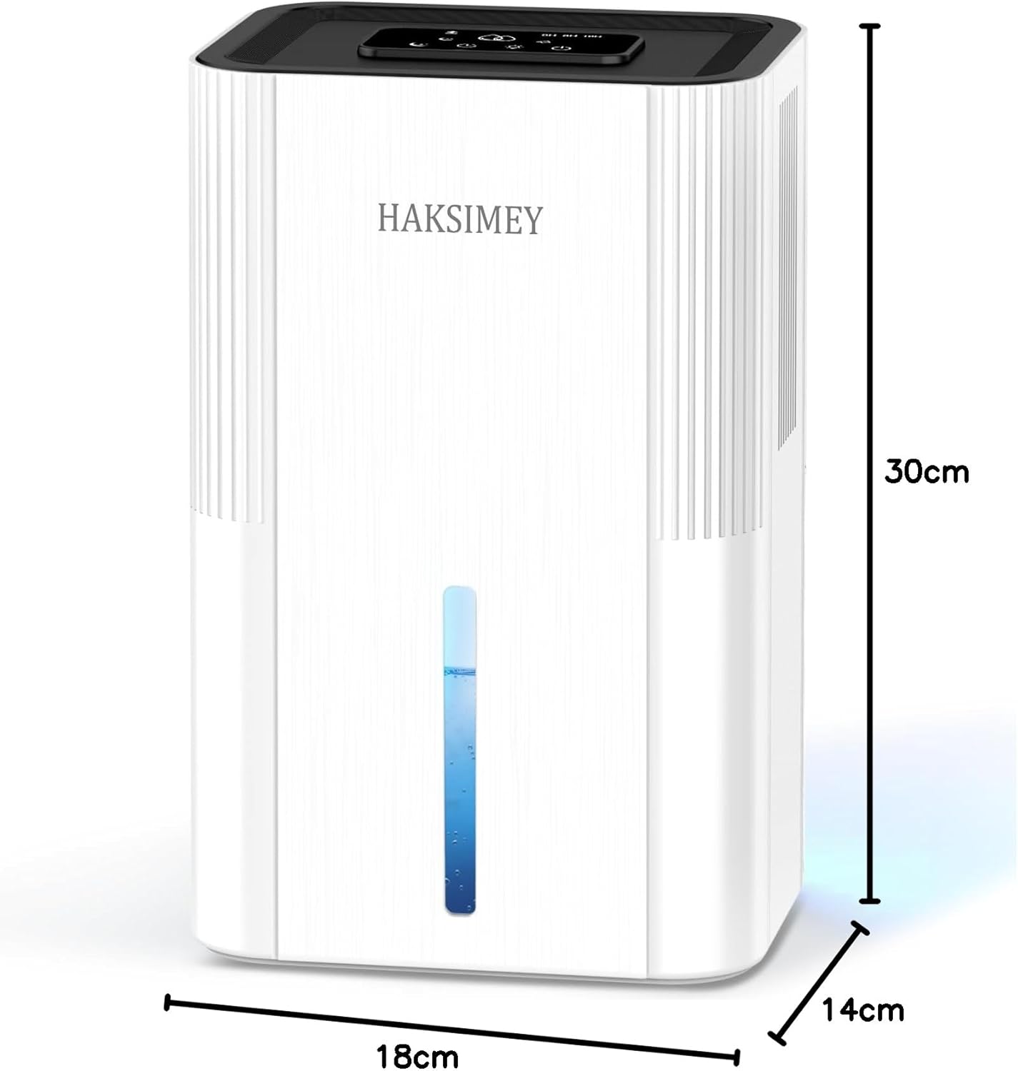 HAKSIMEY Luftentfeuchter elektrisch 2800ML,Tragbar Dehumidifier mit Abtauen & Timer