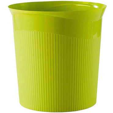 6 X HAN Papierkorb 13L Re-LOOP 28,8x28,7 cm (ØxH) 100 % Recyclingmaterial Zitrone(6 in pack)